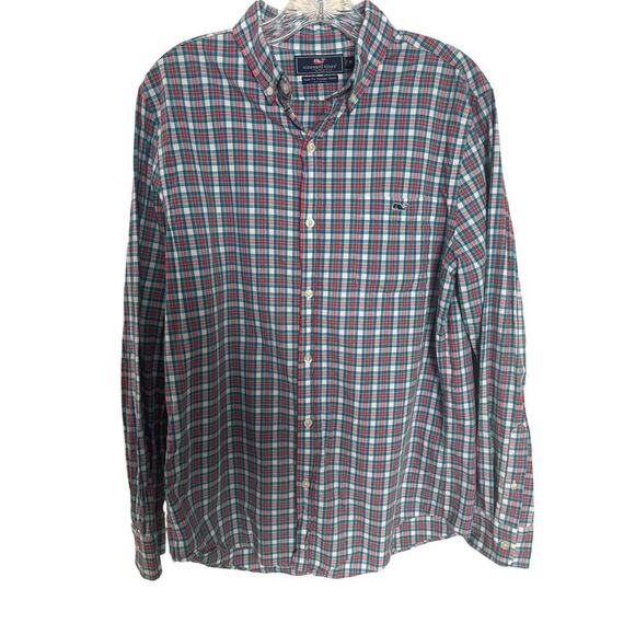 Vineyard Vines Plaid Button-Up Shirt Size M - Picture 1 of 4